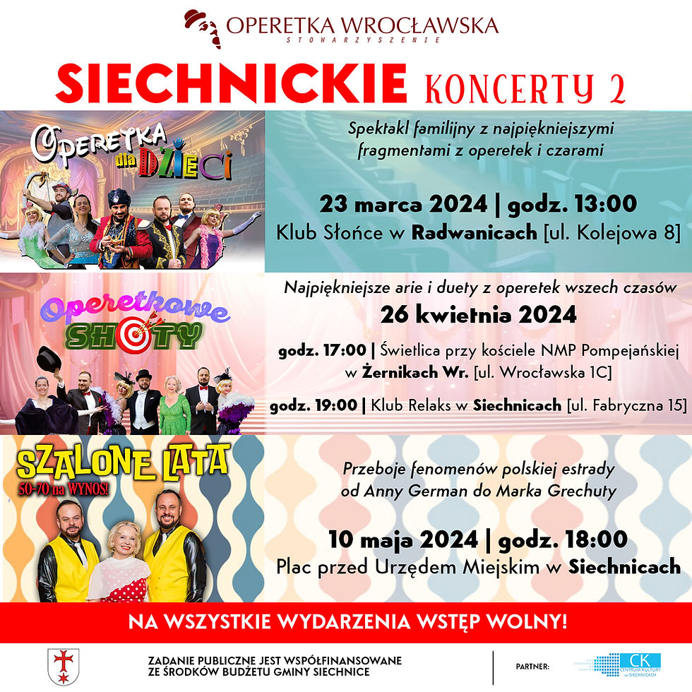 Szalone lata 50-70 na WYNOS! - SIECHNICKIE koncerty 2 #Siechnice