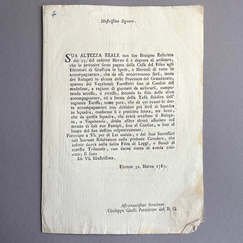 Thumbnail: Paying agents to deport “foreign vagrants.”