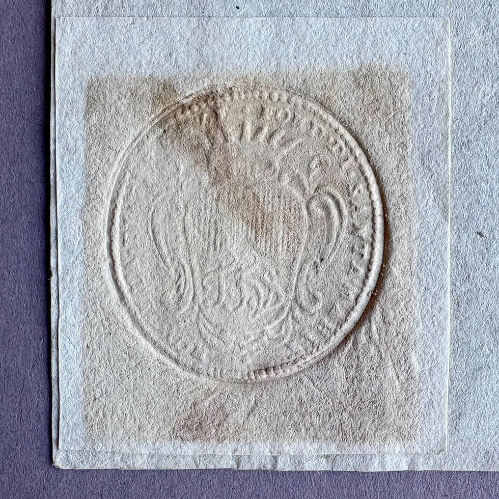 Thumbnail: Receipt for cochineal liqueur from pharmacy at Sta. Maria Novella in Florence.