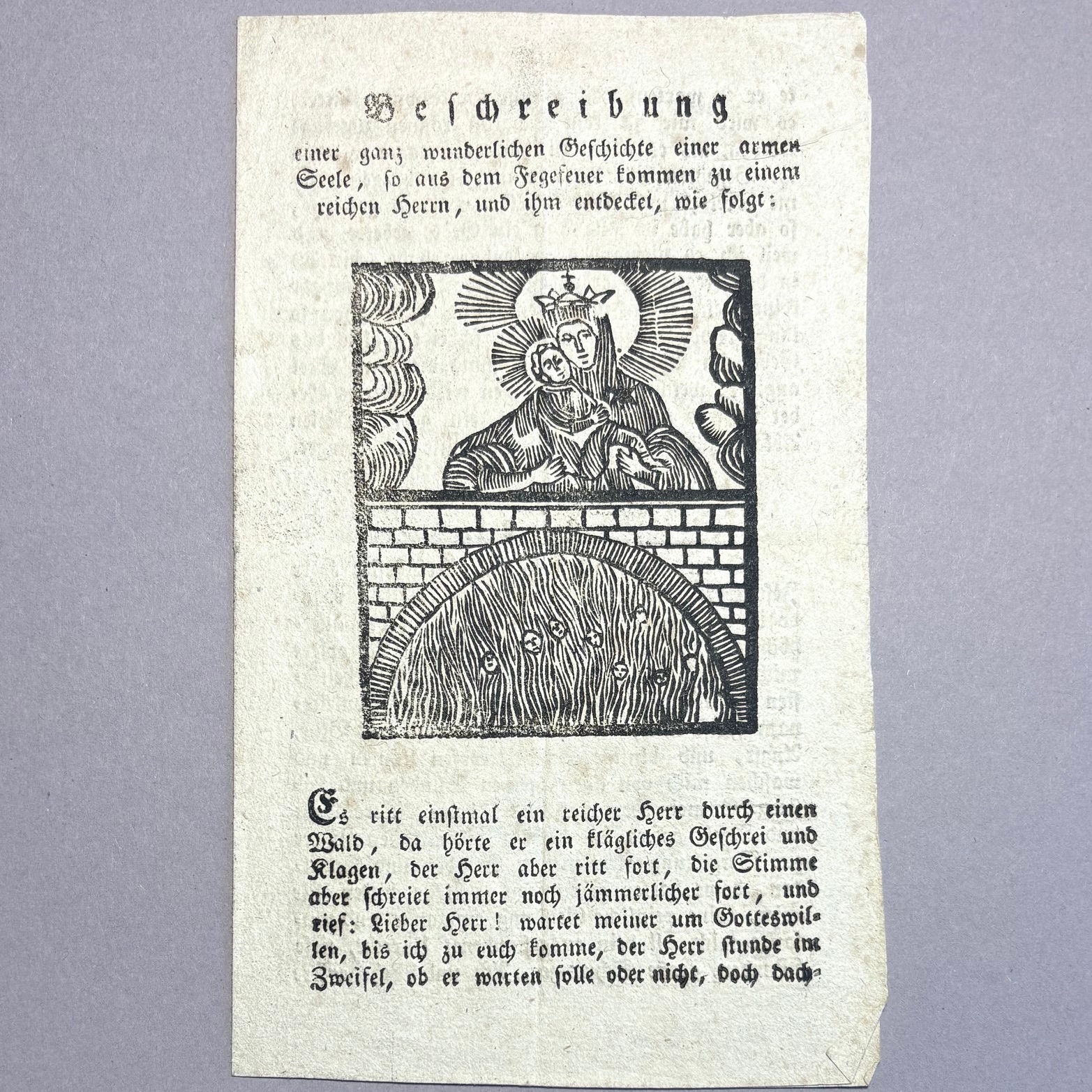 Indulgences dictated by a soul in purgatory. Unrecorded booklet.