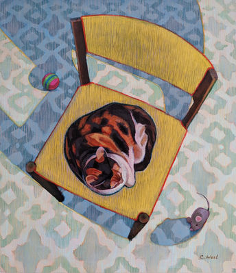 Calico Cat 22”x25”