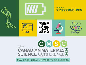 Join us at CMSC 2024: Igniting the Canadian Materials Science Conference for a Sustainable Future!