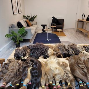 Professional B2B hair sourcing environment at Lux Symbolica SASU, Paris, rare hair curation for luxury sectors