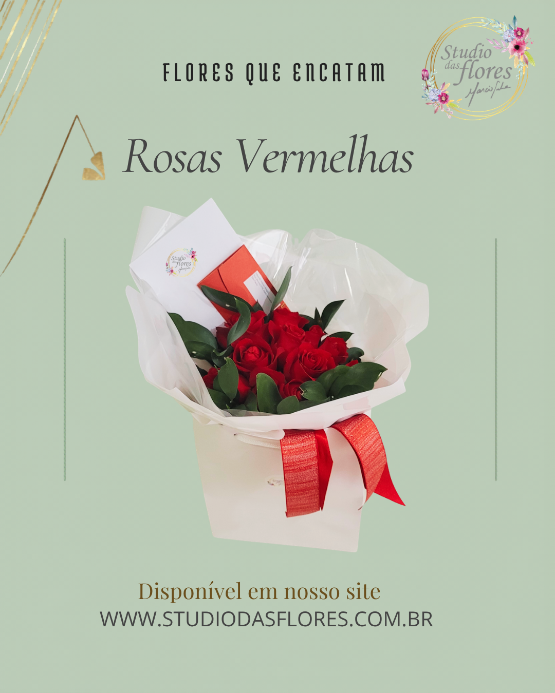 Buquê de Rosas Vermelhas Nacional - 8 Rosas
