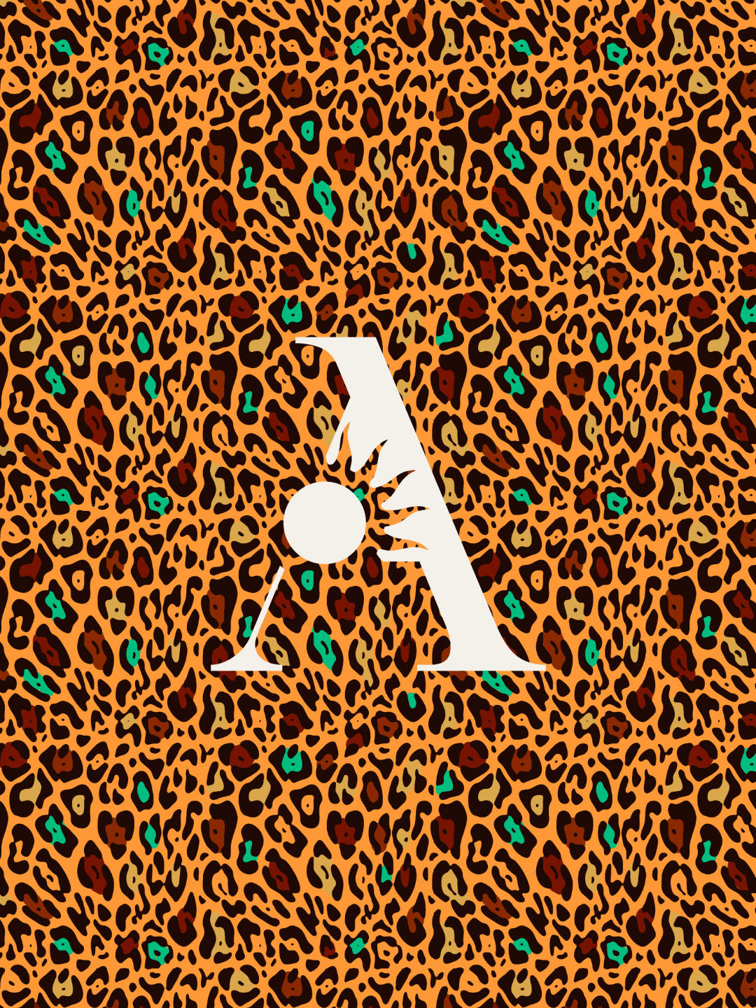 Electric Teal Leopard - Animal Pop +3