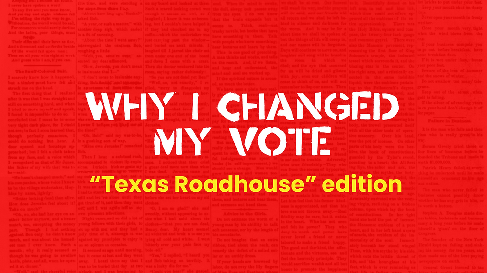 Why I Changed My Vote on the Texas Roadhouse Development Reimbursement