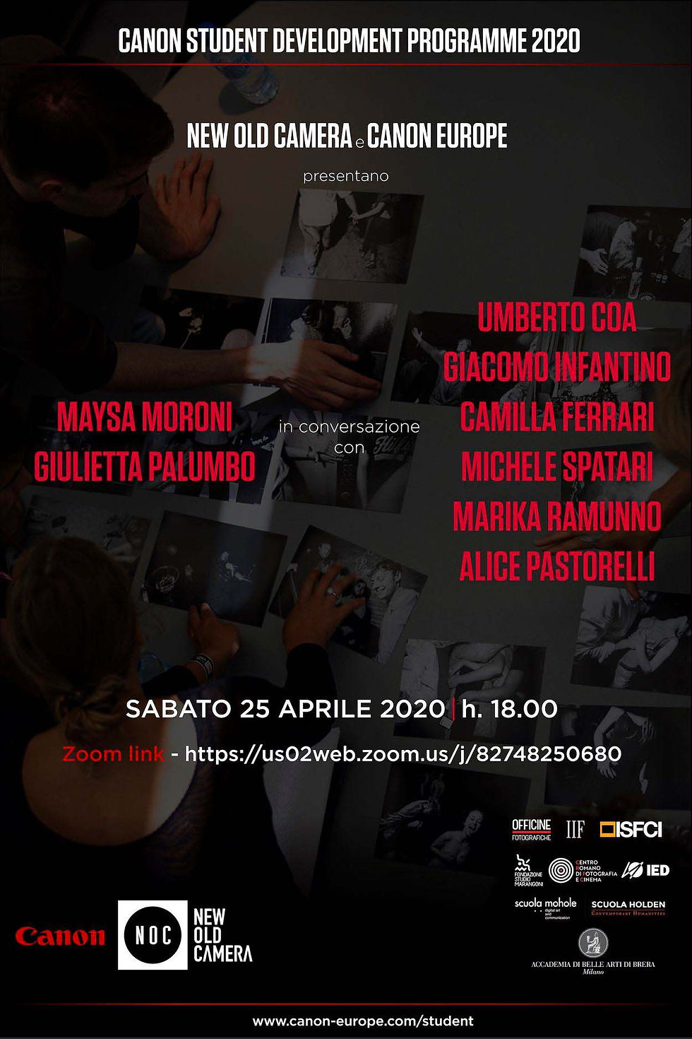 Webinar Canon a cui marika ramunno ha partecipato con il suo lavoro Relationship