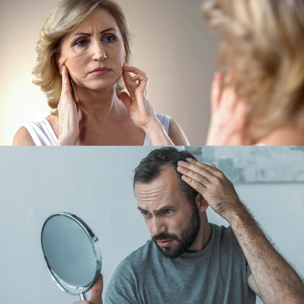 Lão hoá khiến da đầu người trung niên nhạy cảm hơn?