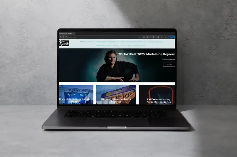 Custom website layout design, representing Victoria BC web design and development services by a local freelance web developer.