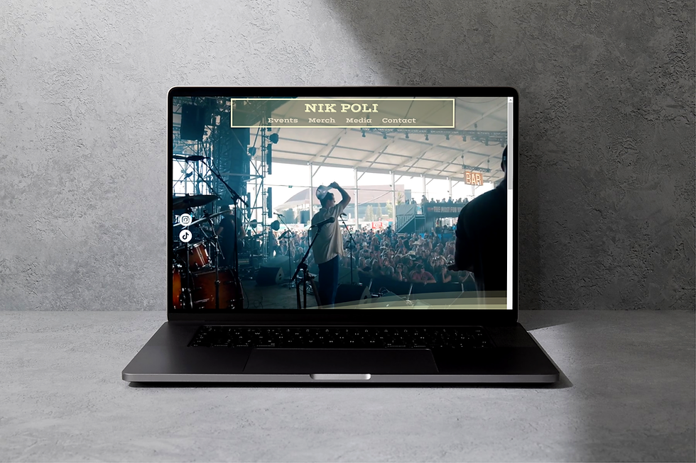 Website design and SEO for a Canadian country musician, featuring a modern artist website built for local music promotion.