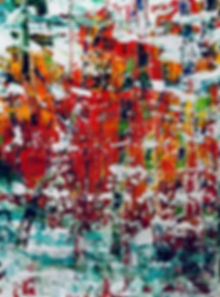 Maria-Victoria Checa Art | Washington, D.C. | Abstract Artwork - Forest Fire in a Snow Storm