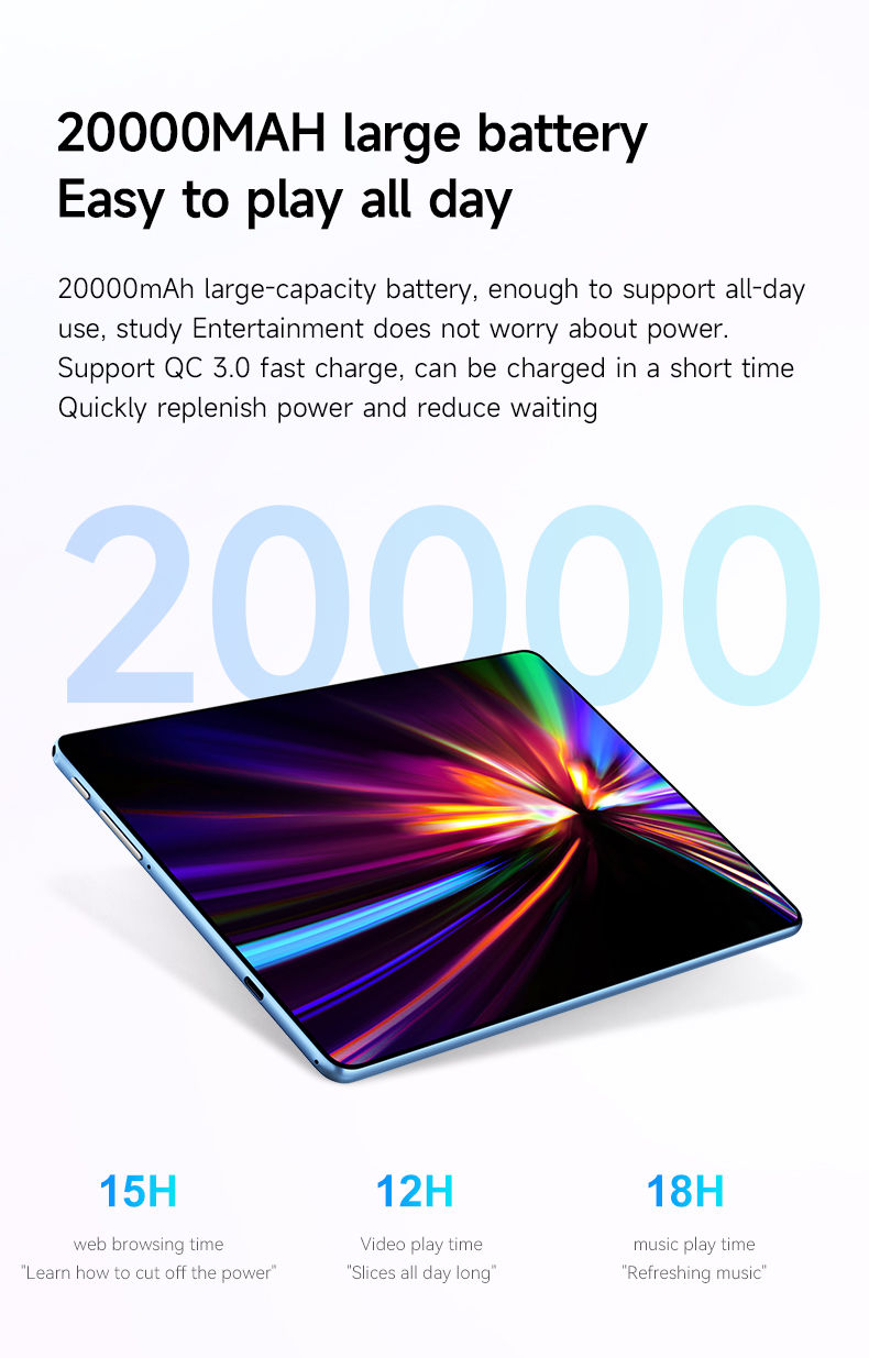Miniatura: 2025  X95 Tablets 11.1 inch  Android 14 22GB+2TB Tablet 20000mAh 5G Dual SIM WiF