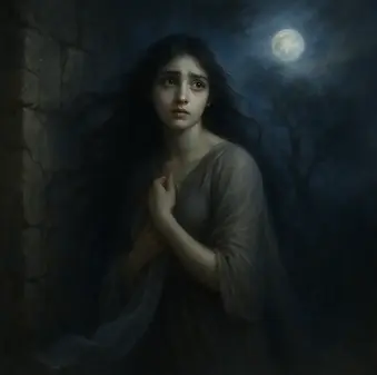 Yunan mitolojisinde Pyramus ile yasak aşkı trajediye dönüşen genç kız Thisbe.