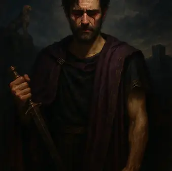 Yunan mitolojisinde babasını öldürüp kendi annesiyle evlenen trajik Thebai kralı Oedipus.