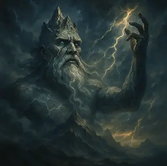 Gigantomakhia’da adı geçen dev Olympos, tanrılara meydan okuyan savaşçı devlerden biri.