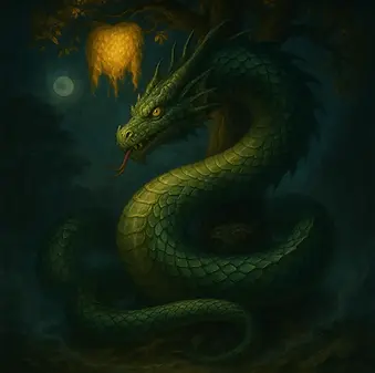 Altın Post’u koruyan uykusuz Kolhis Ejderi, Jason ve Argonautların karşılaştığı büyülü orman bekçisi.