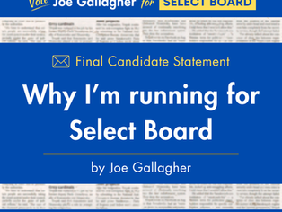 Why I'm running for Select Board