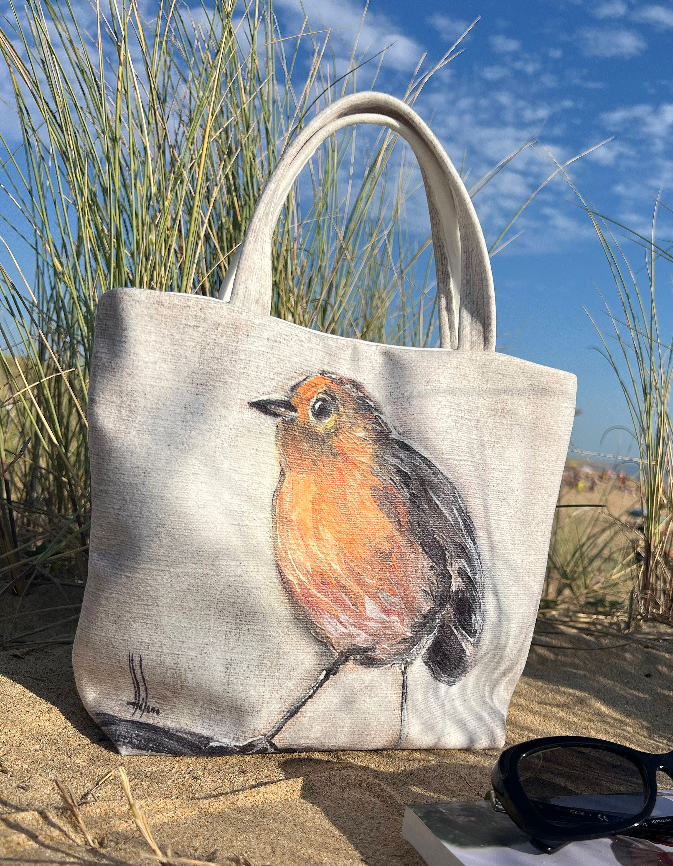 Sac Rouge Gorge en velours