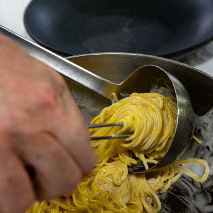 Hausgemachte Tagliolini, Guggital Zug