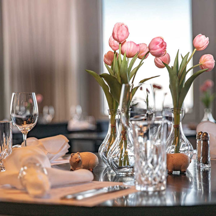 Metzgege Tischdekoration, Hotel Restaurant Guggital, Zug