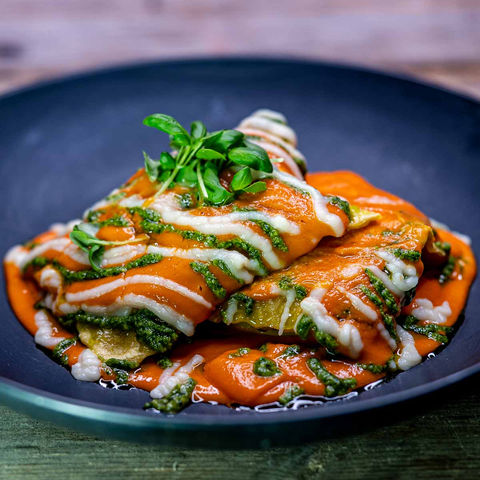 Raviolone alla Lasagne alla Bolognese