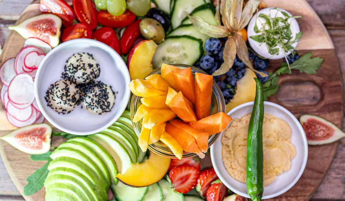 Veganes Nachmittagsplättli im Guggital Zug