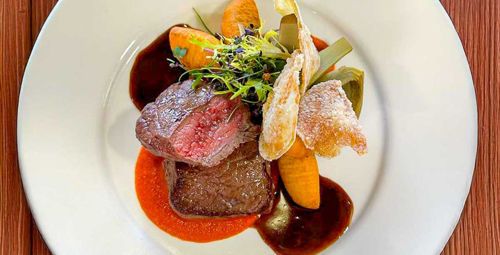 Entrecote mit Dauphine-Kartoffeln, Guggital Zug