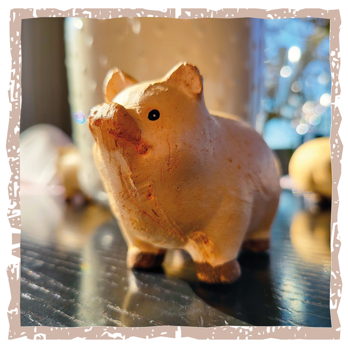 Metzgege Verwöhnbuffet, Tischdeko Schweinchen, Hotel Restaurant Guggital, Zug