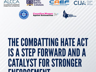 Joint Statement on the Adoption of Bill C-9, Combatting Hate Act