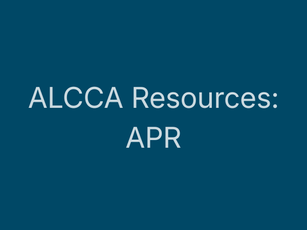 APR Resources to Support Understanding and Advocacy
