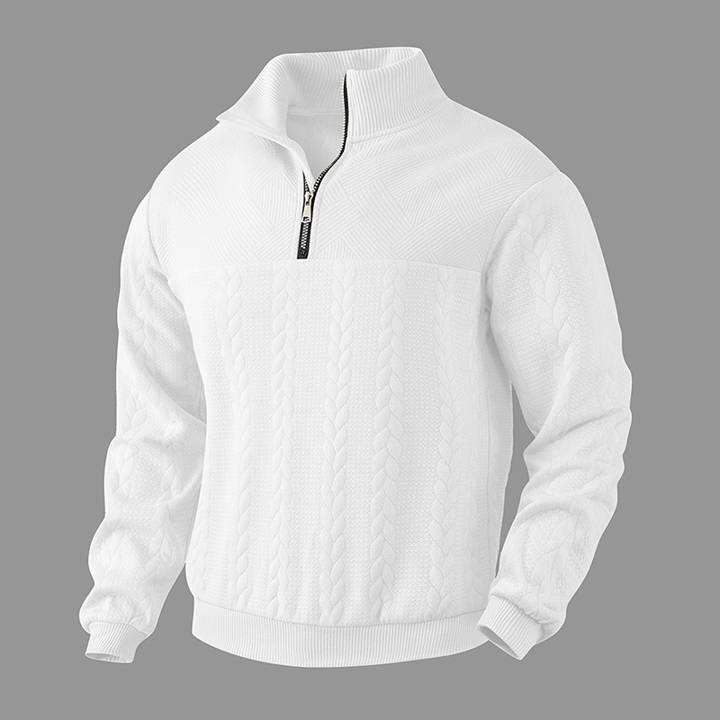 Textured Quarter-Zip Knit Sweater - product view 2
