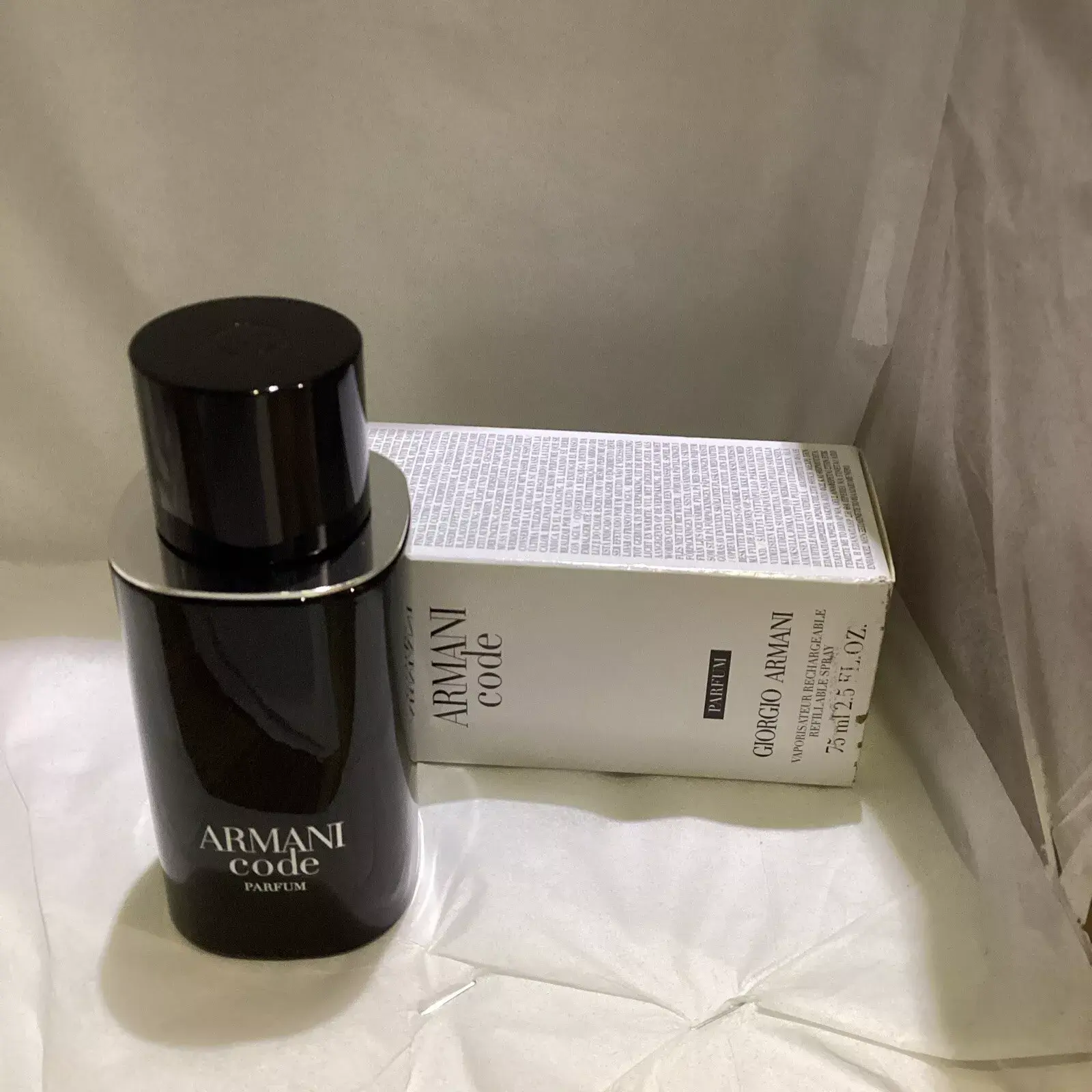 GIORGIO ARMANI Armani Code 75ml Parfum Spray for Men BRAND NEW See Details