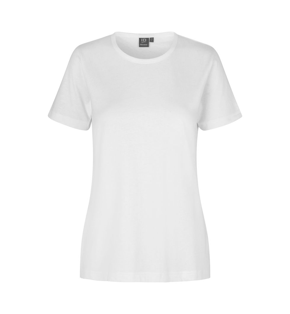 Miniaturebillede: ID Pro Wear T-shirt Dame – Slidstærk figursyet T-shirt i bomuld og polyester
