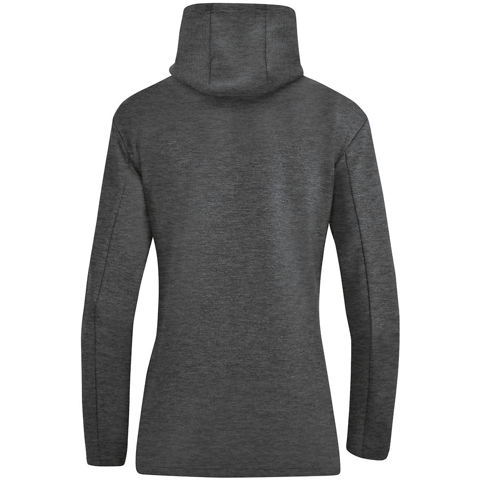 Miniaturebillede: JAKO PREMIUM Basics hoodie mørk grå melange – hætte med snøre