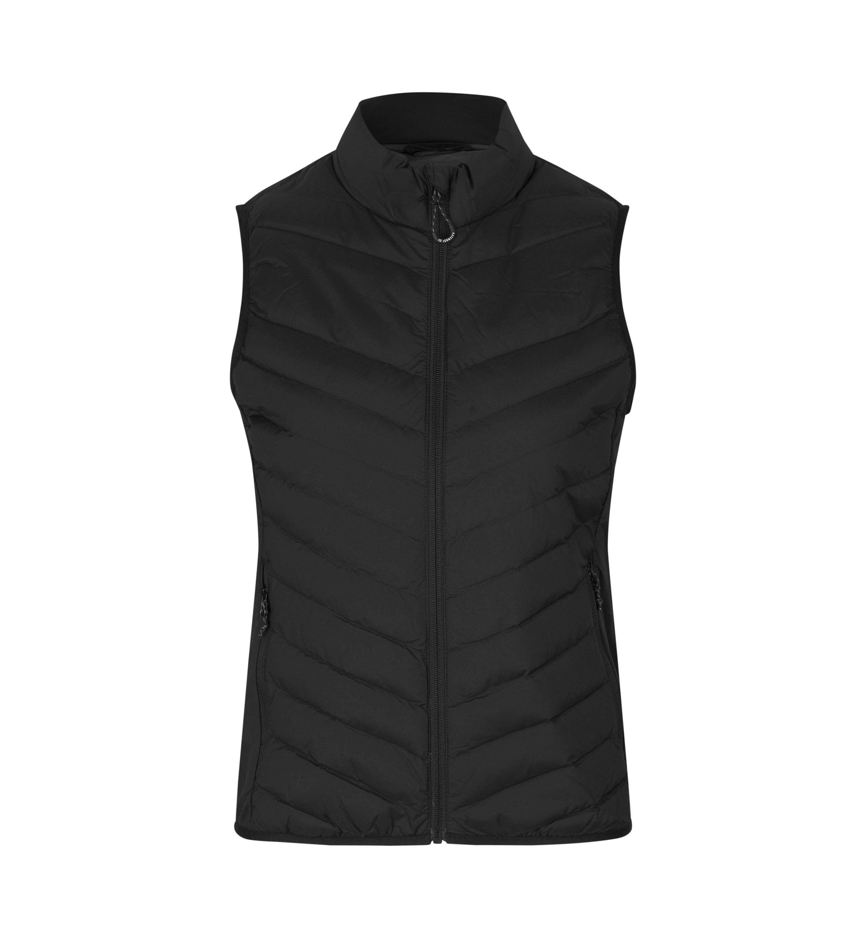 ID Identity Stretch Bodywarmer Dame – vatteret damevest med diagonale quiltede kanaler.