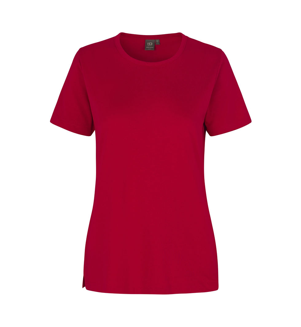 Miniaturebillede: ID Pro Wear T-shirt Dame – Slidstærk figursyet T-shirt i bomuld og polyester