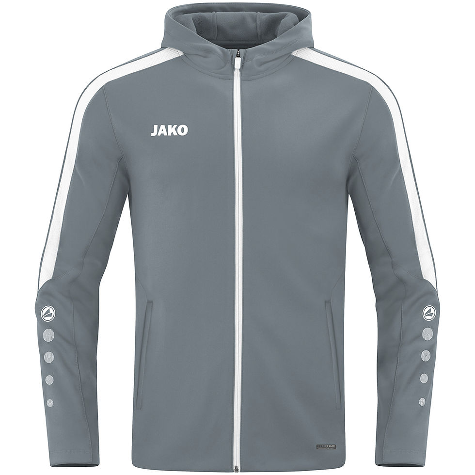 Miniaturebillede: JAKO Power hættejakke – varm fleecejakke med sporty design