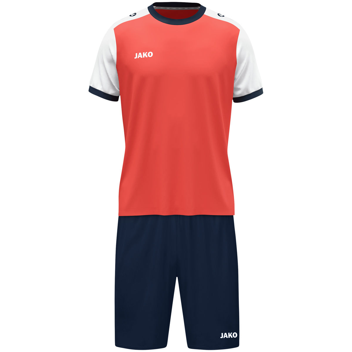 JAKO Dynamic Spillersæt Coral/Sort