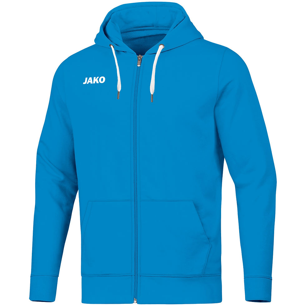 Miniaturebillede: JAKO BASE Hooded Jacket – Hættetrøje i økologisk bomuld | 4allsport.dk