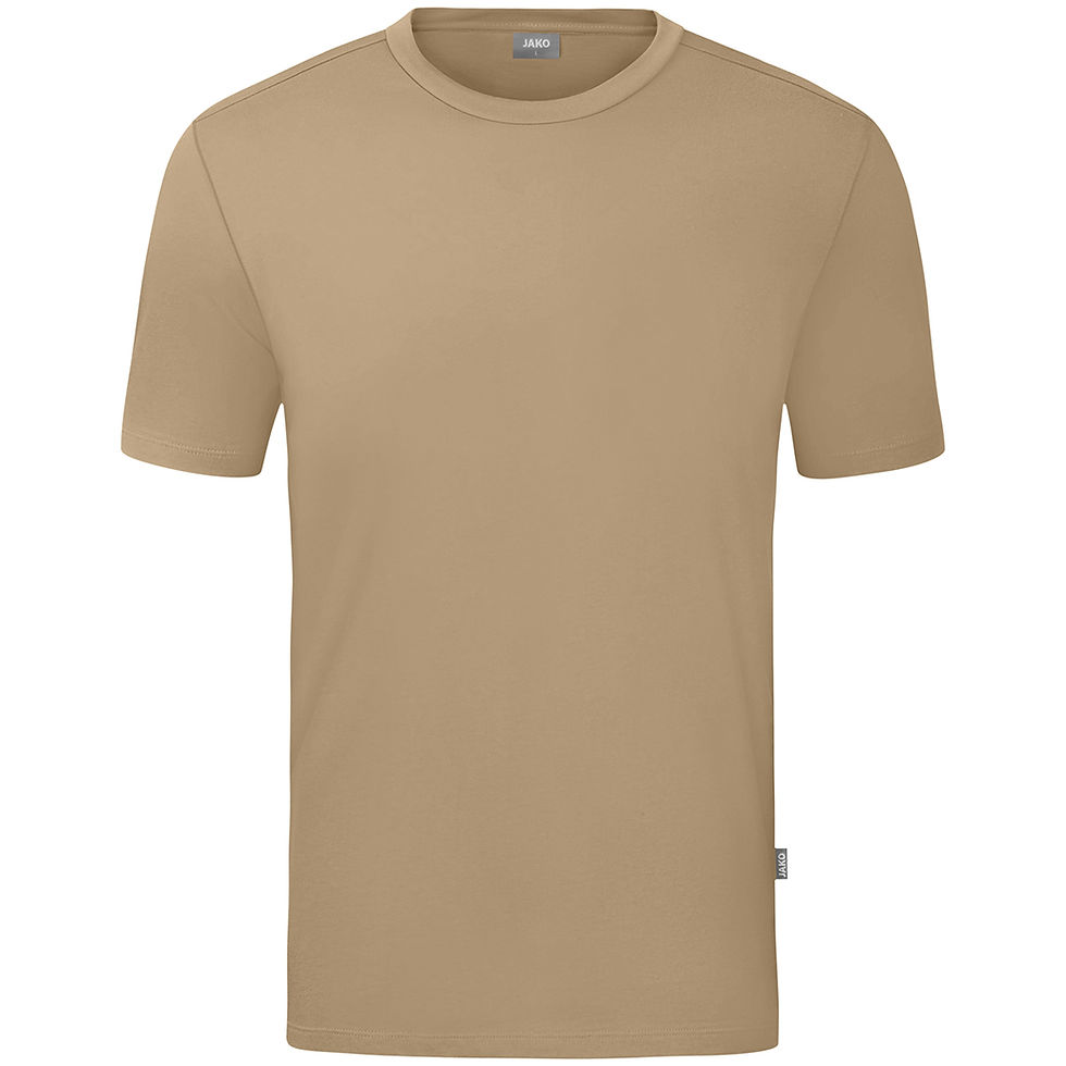 Miniaturebillede: JAKO Basic T-shirt i Sand - Front
