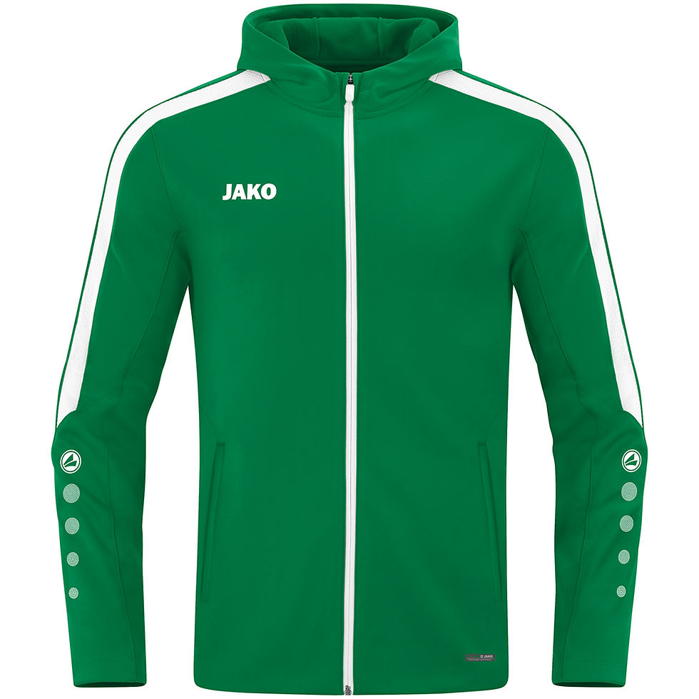 Miniaturebillede: JAKO Power hættejakke – varm fleecejakke med sporty design