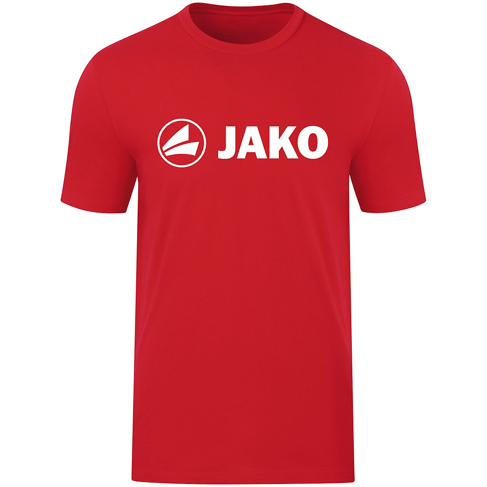 Miniaturebillede: JAKO Promo T-shirt i økologisk bomuld med stort logo-print på brystet