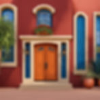 Arizona Exterior stucco home For those who dare to be different, bold and vibrant colors s