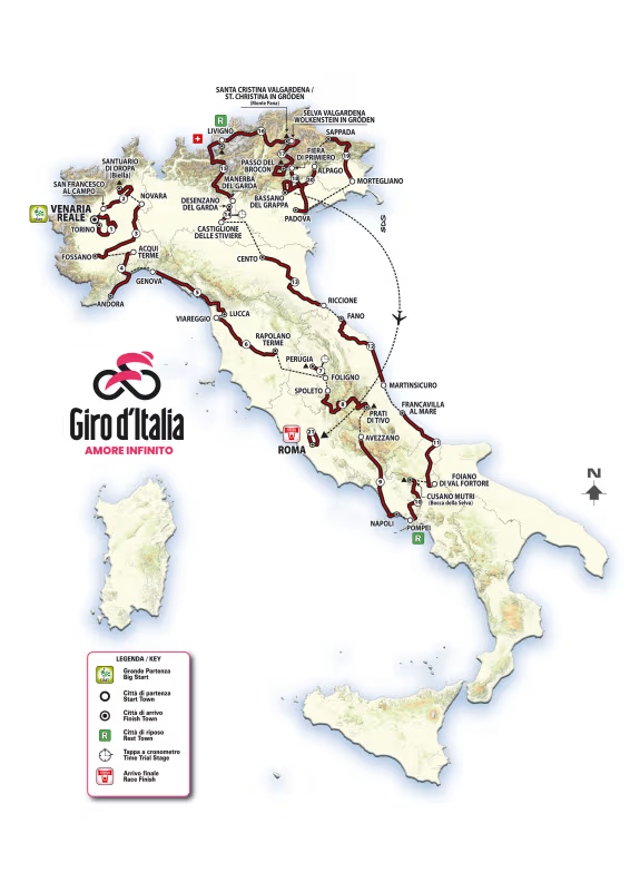 Giro d’Italia 2024 am Gardasee
