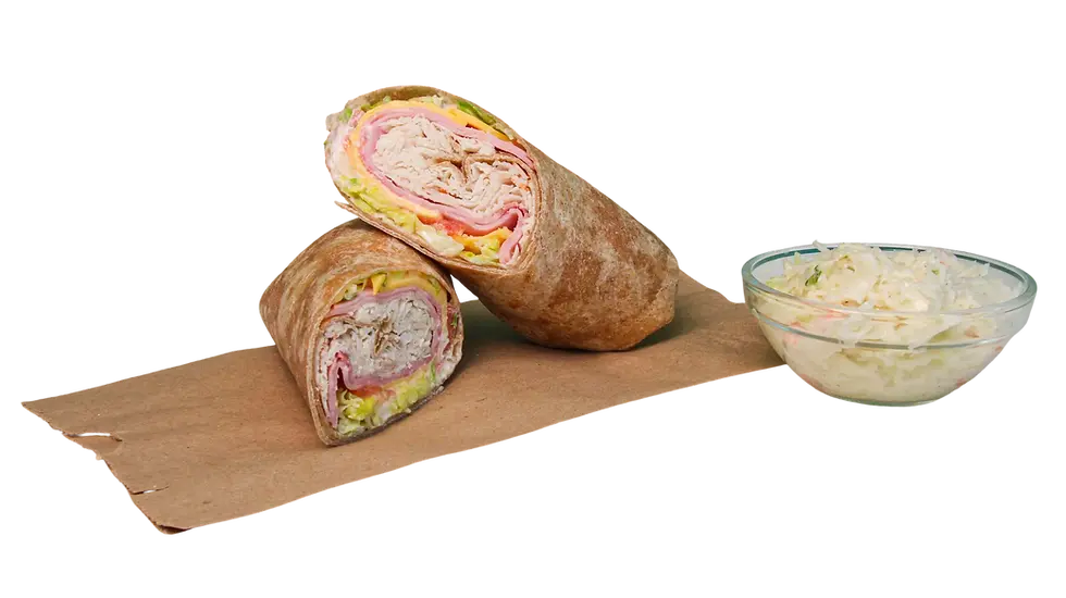 Fresh wraps with chicken, tuna, or turkey at Bagel Blvd Queens