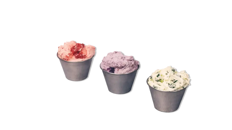 Cream cheese by the pound menu category at Forest Hills Bagels