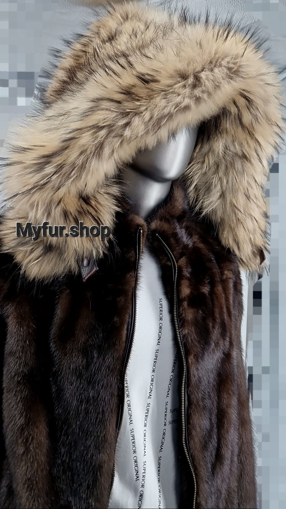 Thumbnail: FINN RACCOON FUR HOODS,Unisex