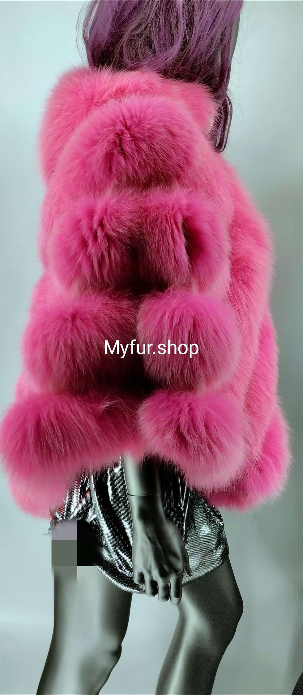 Thumbnail: REAL FOX CAPE PONCHO STYLE