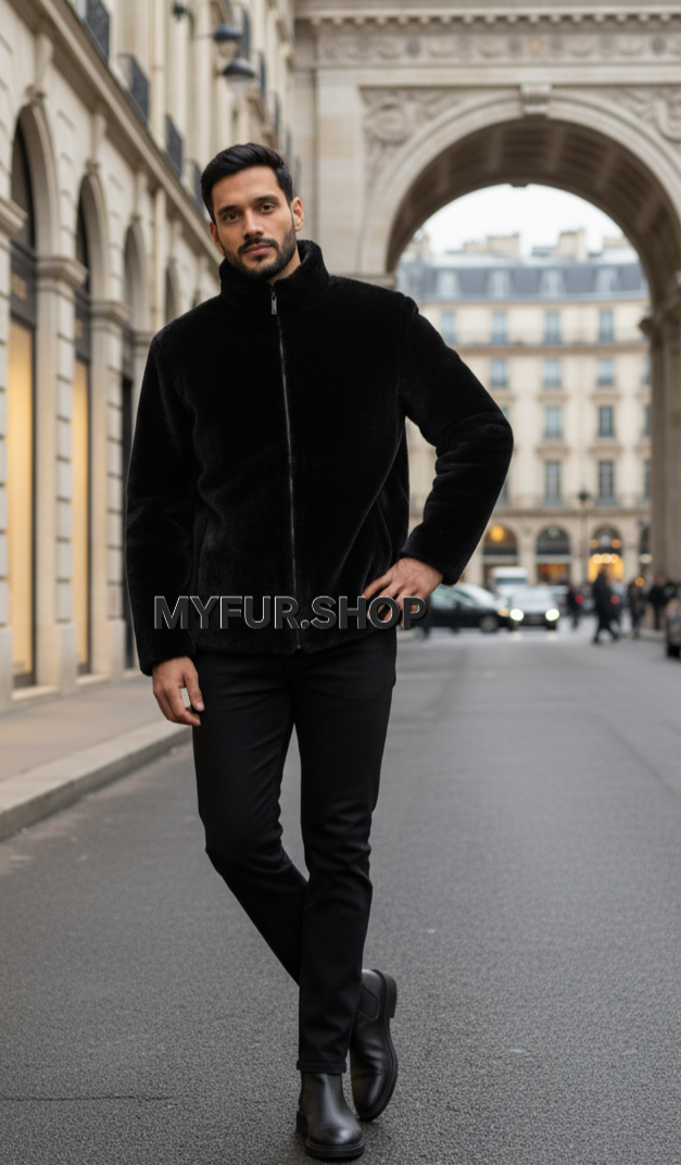 Thumbnail: MEN'S BLACKGLAMA MINK JACKET