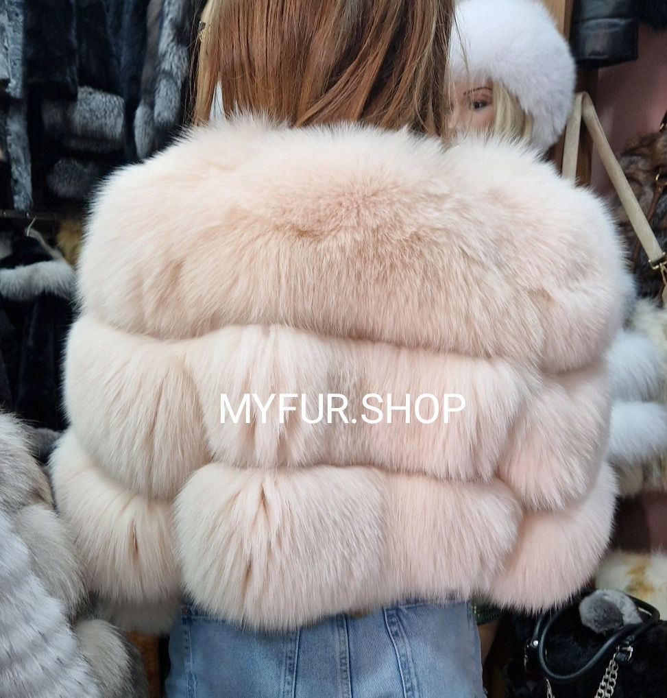 Thumbnail: Real Fox Fur Short Jacket